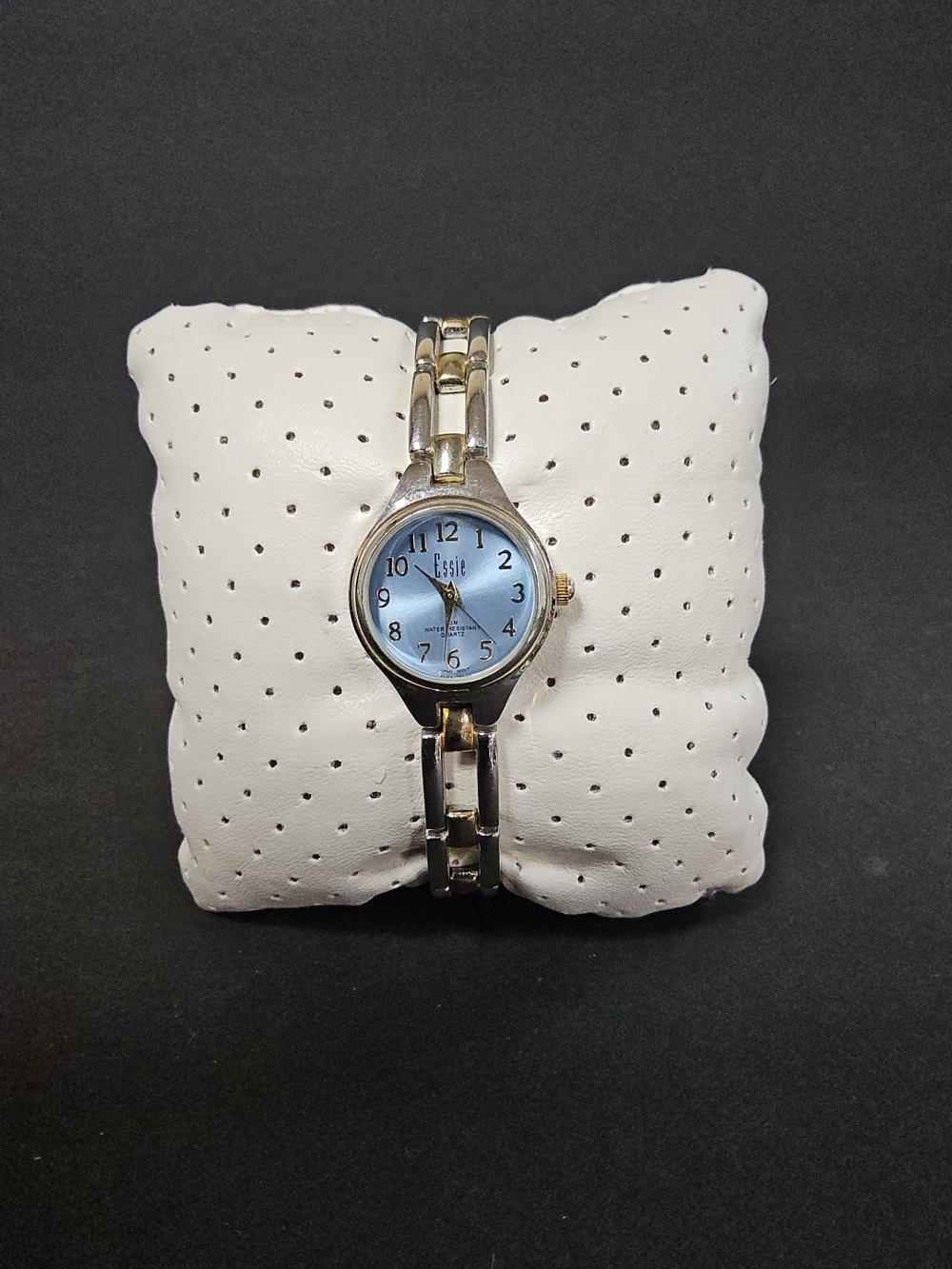 Essie Blue Dial Two-Tone Link Bracelet Watch